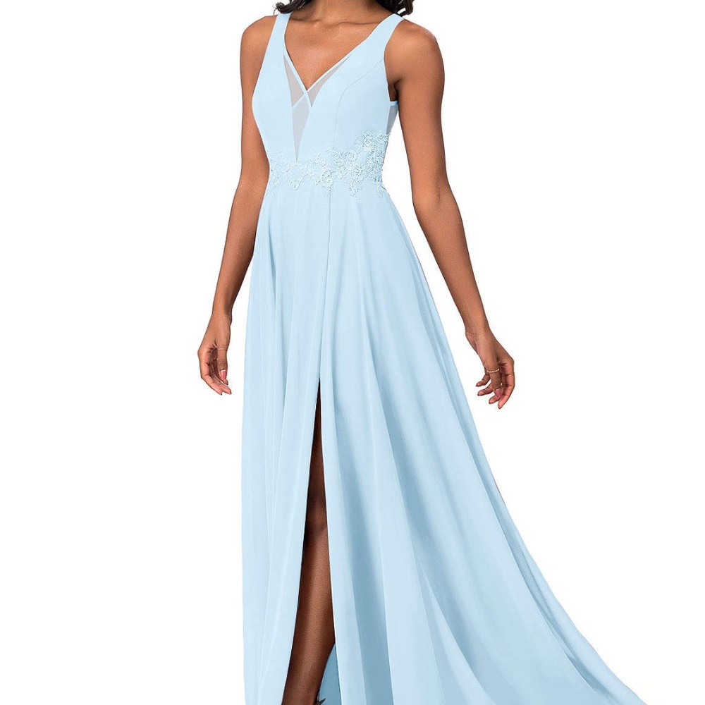 Azazie Kitty Bridesmaid Dress (Sky Blue)